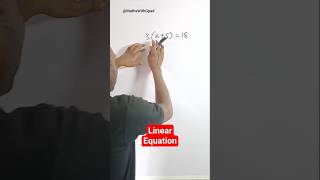 Solving problem Involving Linear Equation #equation #linear #mathswithgpad #sat #gcse #igcse #maths