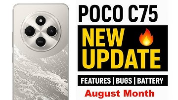 Poco C75 New August Month Software Update Release ; Full Review & Changes🔥