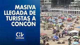 Las aglomeraciones en Concón, una de las pocas comunas del litoral central en Fase 2