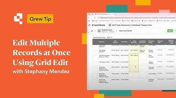 Edit Multiple Records at Once Using Grid Edit | Qrew Tip