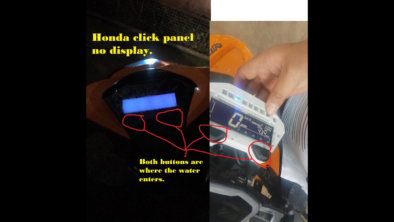 Honda Click Panel No Display - YouTube