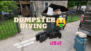 DUMPSTER  DIVING 💥💥 ME ENCONTRÉ UNOS PORTAFOLIOS 🤑 QUE SERA