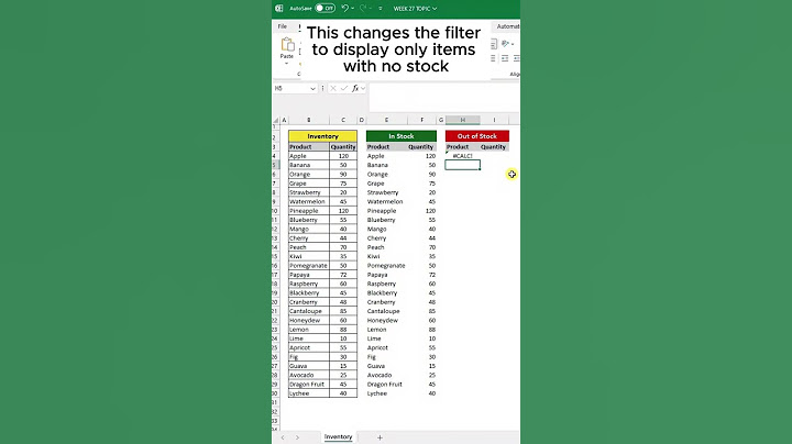 Automate Your Inventory in Excel: Create an Auto-Updating Inventory List!