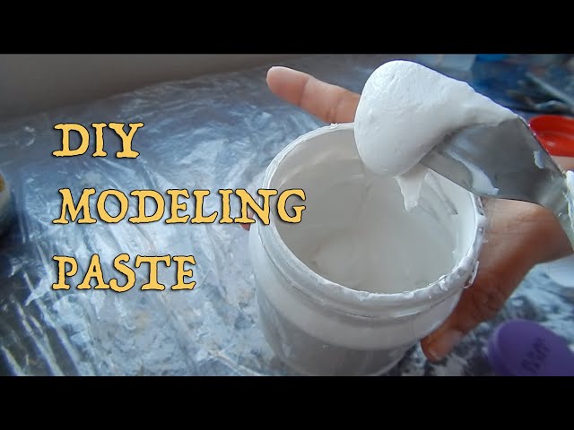 DIY MODELING PASTE (Easy & Inexpensive to Make) 