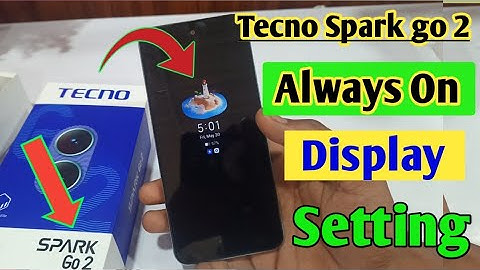 Tecno Spark go 2 always on display, always on display kaise change kare setting in Tecno Spark go 2