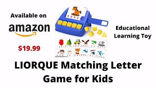 LIORQUE Matching Letter Game for Kids by FirstStepReading 3,881 views 2 years ago 5 minutes, 6 seconds