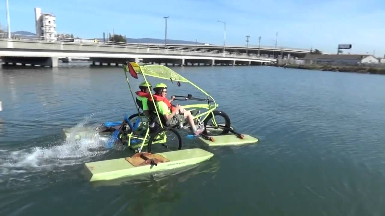 Amphibious Trike on the Alameda/Oakland estuary YouTube