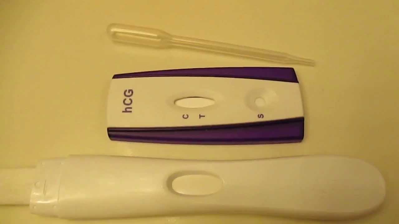 Live Pregnancy Test 4 weeks and 3 days YouTube