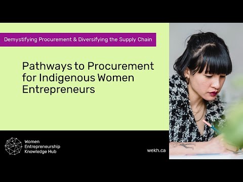 Pathways to Procurement for Indigenous Women Entrepreneurs