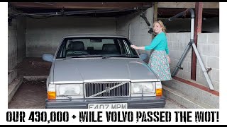 Our 430,000+ Mile Volvo Passed the MOT! Let's go to a car show! #volvo740 #volvo #barnfind