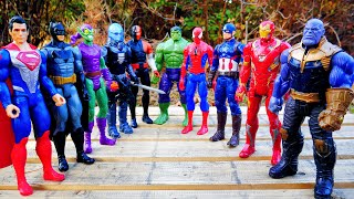 Marvel's Spider-Man vs Thanos + Hulk, Superman, Captain America, Iron Man - Marvel vs DC Superheroes