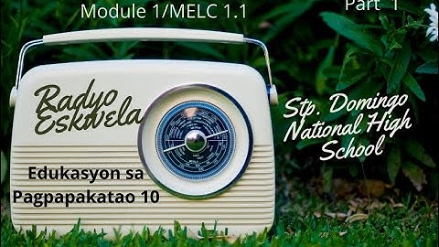 RADIO BASED INSTRUCTION SA ESP 10 MODULE 1-PART 1