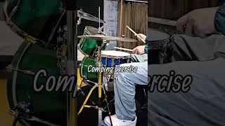 コンピングエクササイズ1-5【ジャズドラム基礎練習】 #drumlesson #drumpractiсе #drums #shorts