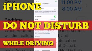 How to turn on Do Not Disturb while driving on your iPhone