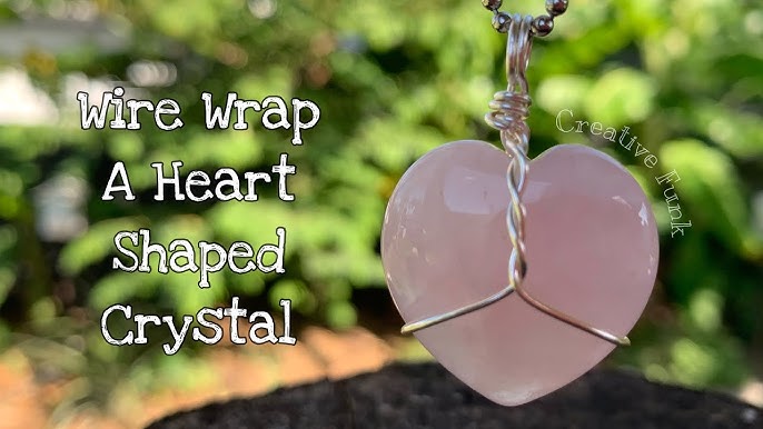 DIY Wire Wrap Heart Pendant Kit, Lithos Rock Shop