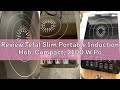 Review Tefal Slim Portable Induction Hob, Compact, 2100 W Power, 6 functions, Electric, Slim, Black,