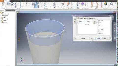 Autodesk Inventor I Chapter 9 I  Revolve, Chamfer & Fillet