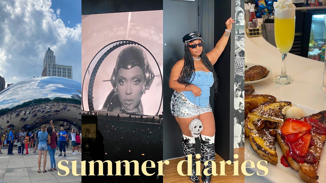 TRAVEL VLOG: 72 hrs in Chicago, Beyoncé Renaissance World Tour🪩✨, BBQ Linkup | ALEXISTHENP