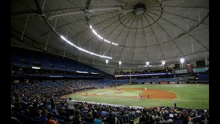 Tropicana Field lights go out during Yankees-Rays