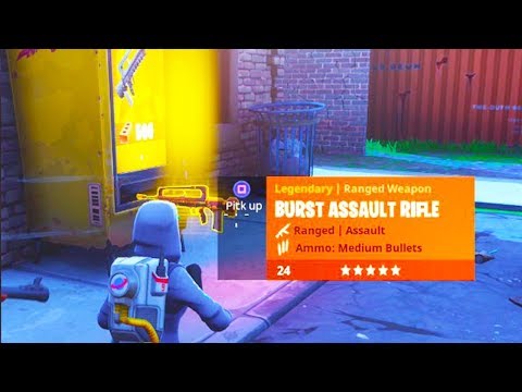 *NEW* LEGENDARY BURST ASSAULT RIFLE GAMEPLAY! - NEW Fortnite Weapon Update! (Fortnite Battle Royale)