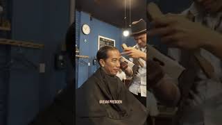 moment Lucu Jokowi Cukur Rambutshorts viral trending jokowi barber momenlucu trend
