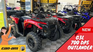 Can Am Outlander Max 700 DPS und 700 kurz. Präsentation Walkaround und Neuheiten am neuen G3L Rahmen