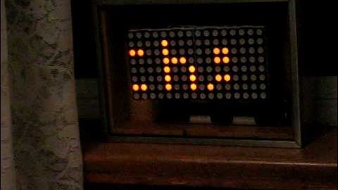 Wide Clock - displays time and messages on 16x8 LED matrix