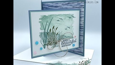 Stampin Up//Oceanfront//Scenic Wonders//Joy Fold//Fun Folds//Birthday Card//Let