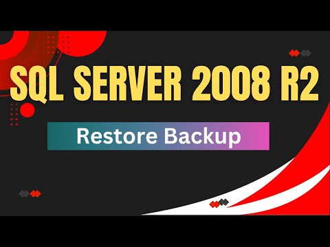 How to Restore Backup in SQL Server 2008 | Restore Backup of SQL Server 2008 | SQL 2008 R2 Restore