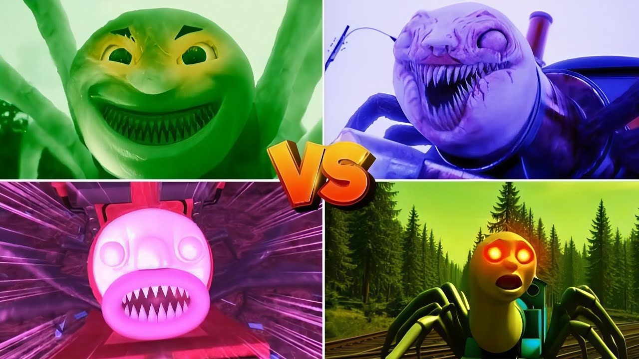 TRAIN THOMAS EXE 🆚 CHOO CHOO CHARLES EXE 🆚 CURSED THOMAS MONSTER ❄️TILES HOP