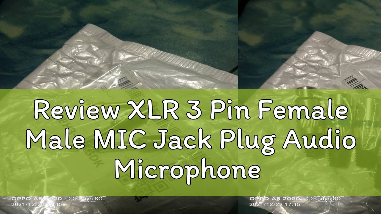Review XLR 3 Pin Female Male MIC Jack Plug Audio Microphone Cable