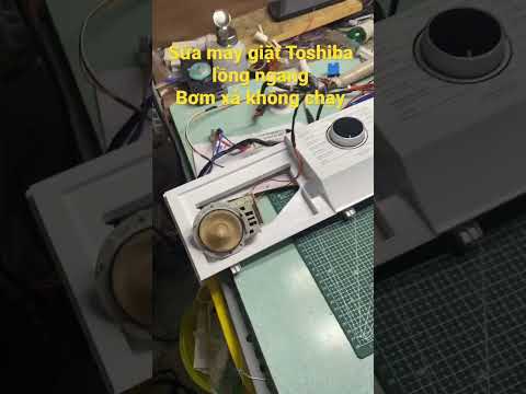 Video Sửa máy giặt Toshiba lồng ngang bơm xả không chạy - youtube