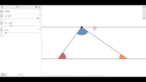 Triangle Angle Sum Theorem: Quick Desmos Animation