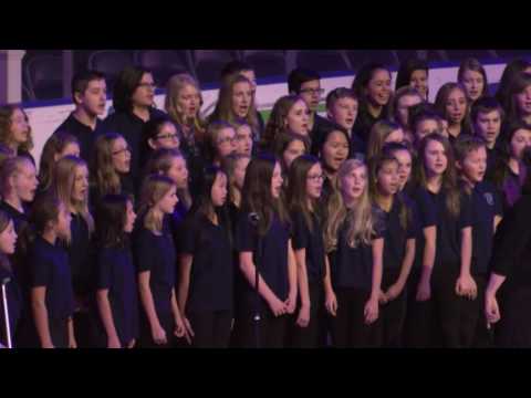 Severance Middle School sings the Star Spangled Banner
