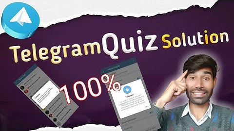 🔥Telegram Quiz Bots Problem Solve/Quiz Not Start/Quiz Not Share