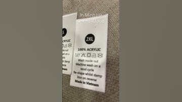 Mác vải gắn sườn quần áo- xưởng in tem mác quần áo giá rẻ tại Hà Nội