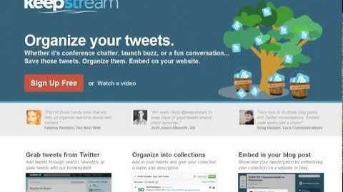 How to archive Twitter chats with KeepStream.com