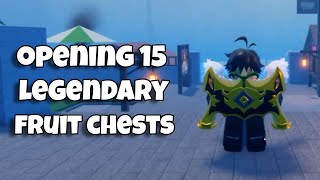 [GPO] Opening 15 Legendary Fruit Chests | Grand Piece Online