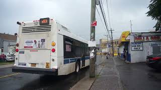 NYC Bus: Bay Ridge bound LFS Gen-4 8256 S53 at Castleton Av/Jewett Av