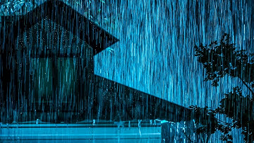 Relieve & Goodbye Stress with Heavy Rain and Thunder on a Tin Roof at Night, White Noise Help Relax.