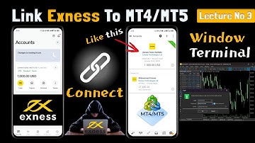 Lec.3 How to login exness account in MT4 | Link Exness Account to MT4 | Step-by-step Guide