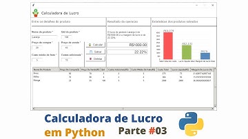 Como fazer uma Calculadora de Lucro em Python | calcular a margem de lucro | parte#03