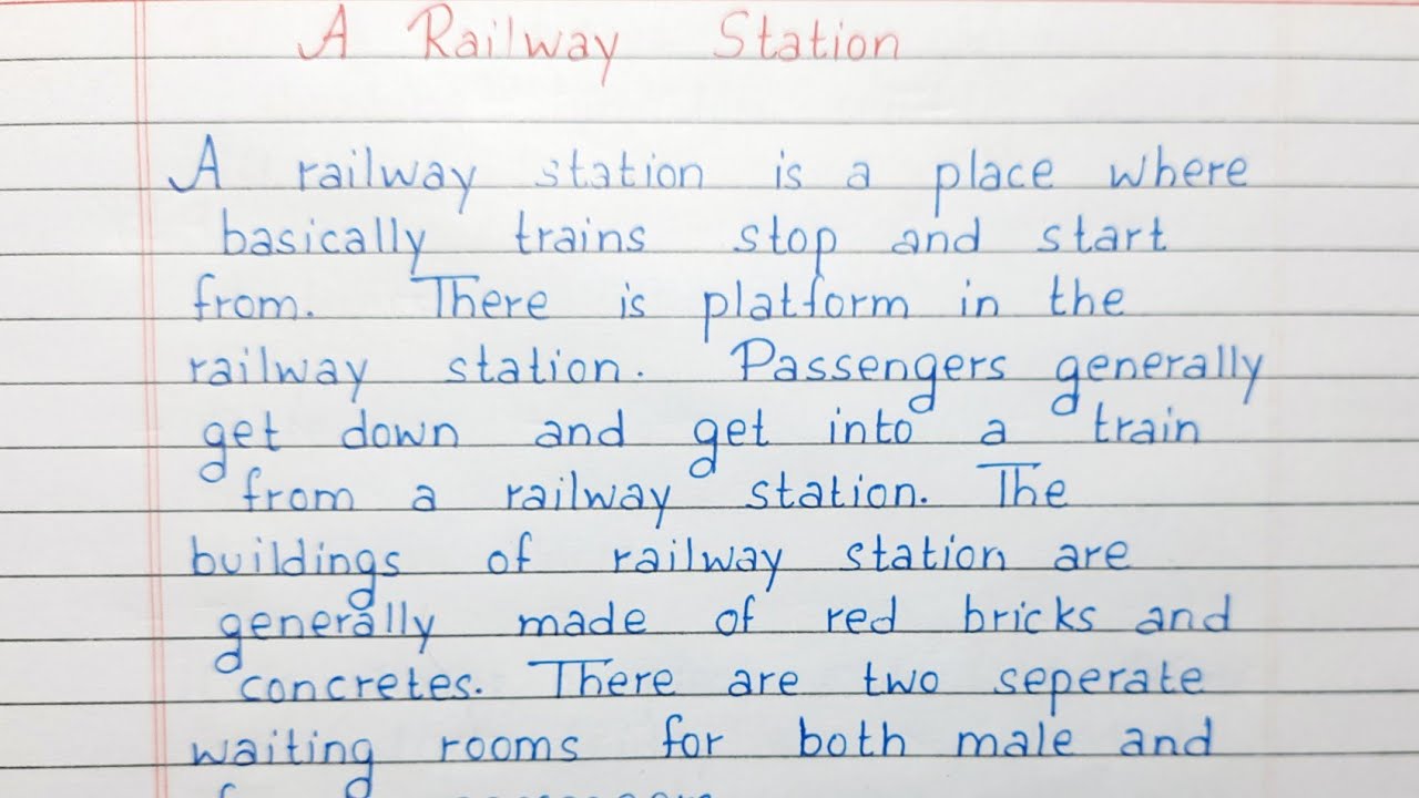 creative writing on railway station