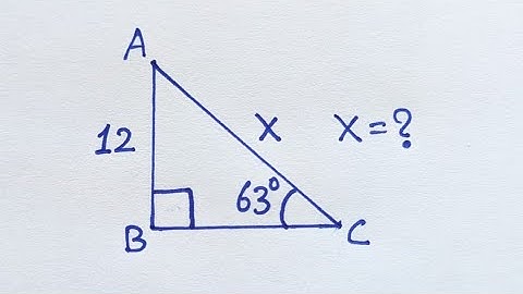 Using the sine function to find the missing length of the hypotenuse.