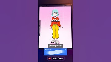 Timelapse Of My Character Drawing In Procreate! (Incl. Brushes Used 👊🏽) #shorts