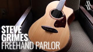 GRIMES FREEHAND PARLOR GUITAR - KINGWOOD + SITKA SPRUCE
