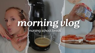 MORNING VLOG grwm + intro, cleaning, cooking :)