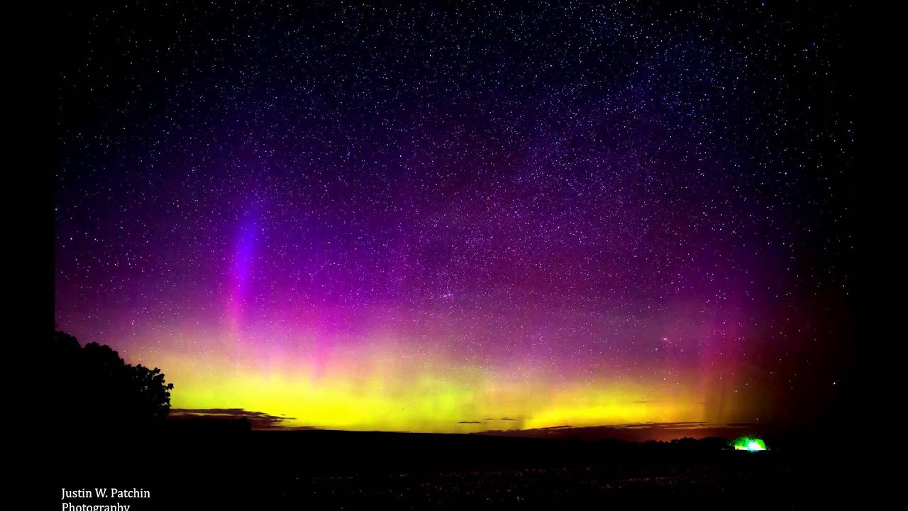 Northern Lights Near New Auburn, WI June 6, 2016 YouTube