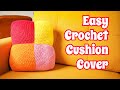 *EASY* Crochet Cushion Cover For Beginners! | Granny Square Pillow