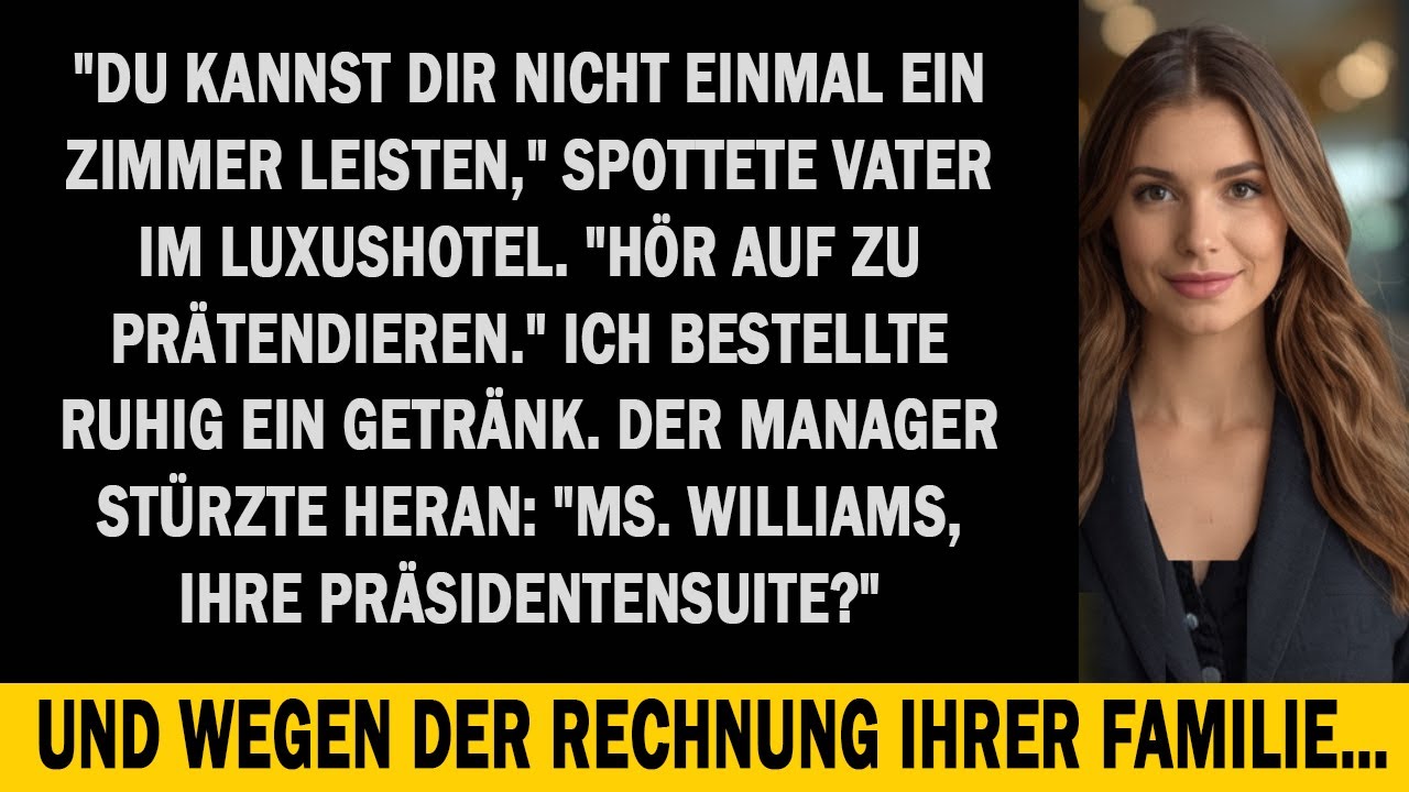 Eltern sagten, ich könne mir das Hotel nicht leisten – doch der Manager nannte mich „Familie“.